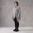 Wintershirt aus Baumwolljersey in A-Linie mit Rollkragen und Tunnelzug kuschelig weich