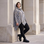 Wintershirt aus Baumwolljersey in A-Linie mit Rollkragen und Tunnelzug kuschelig weich