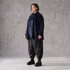 Flauschiges Plüschshirt in Marine mit Rollkragen und schmeichelnder A-Linie für Winter