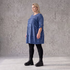 Feiner Strickpullover in A-Linie mit Stretchanteil weich wärmend Made in Italien