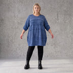 Feiner Strickpullover in A-Linie mit Stretchanteil weich wärmend Made in Italien