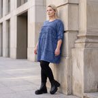 Feiner Strickpullover in A-Linie mit Stretchanteil weich wärmend Made in Italien