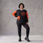 Unifarbenes Langarmshirt aus Jersey mit Reißverschlusstasche und gerader Passform