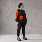 Unifarbenes Langarmshirt aus Jersey mit Reißverschlusstasche und gerader Passform
