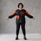 Unifarbenes Langarmshirt aus Jersey mit Reißverschlusstasche und gerader Passform