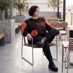 Unifarbenes Langarmshirt aus Jersey mit Reißverschlusstasche und gerader Passform