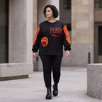 Unifarbenes Langarmshirt aus Jersey mit Reißverschlusstasche und gerader Passform