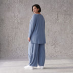 Langarmshirt in Glockenform aus weichem Stretchstoff mit Rundhalsausschnitt Basic