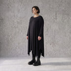 Fließendes A-Linienkleid aus Slinky mit Stretch und Rundhalsausschnitt pflegeleicht