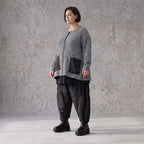 Strickjacke in A-Form mit Reißverschluss Rundhalsausschnitt Taschen Memorytaft leicht