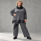 Jerseyhose mit elastischem Bund aus weichem Stretchstoff im geraden Komfortschnitt