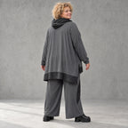 Jerseyhose mit elastischem Bund aus weichem Stretchstoff im geraden Komfortschnitt
