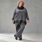Jerseyhose mit elastischem Bund aus weichem Stretchstoff im geraden Komfortschnitt
