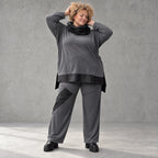 Jerseyhose mit elastischem Bund aus weichem Stretchstoff im geraden Komfortschnitt