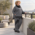 Jerseyhose mit elastischem Bund aus weichem Stretchstoff im geraden Komfortschnitt