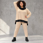 Karottenleggings aus Viskosejersey mit Elasthan schmal geschnitten mit elastischem Bund