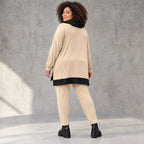 Karottenleggings aus Viskosejersey mit Elasthan schmal geschnitten mit elastischem Bund