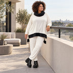 Weiche dehnbare Leggings in Karottenform mit elastischem Bund als Winterbasic