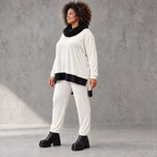 Weiche dehnbare Leggings in Karottenform mit elastischem Bund als Winterbasic