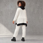 Weiche dehnbare Leggings in Karottenform mit elastischem Bund als Winterbasic