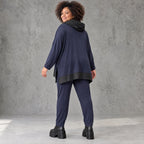 Winter Karottenleggings aus warmem Viskosejersey mit Stretch und bequemem Dehnbund