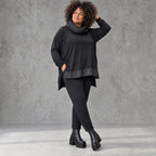 Bequeme Jerseyleggings aus Viskose mit Elasthan im Karottenschnitt mit Elastikbund