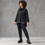 Bequeme Jerseyleggings aus Viskose mit Elasthan im Karottenschnitt mit Elastikbund