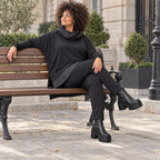 Bequeme Jerseyleggings aus Viskose mit Elasthan im Karottenschnitt mit Elastikbund
