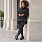 Bequeme Jerseyleggings aus Viskose mit Elasthan im Karottenschnitt mit Elastikbund