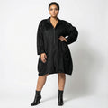 Oversize Ballon Mantel Velours winterlich weich strukturiert AKH Premium Damenmode bei Modeare
