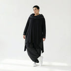 Baggy Ballonhose mit Tiefschritt aus Viskose & Taft – AKH Premium x Modeare – Oversize Lagenlook Wintermode