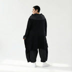 Baggy Ballonhose mit Tiefschritt aus Viskose & Taft – AKH Premium x Modeare – Oversize Lagenlook Wintermode
