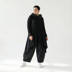 Baggy Ballonhose mit Tiefschritt aus Viskose & Taft – AKH Premium x Modeare – Oversize Lagenlook Wintermode