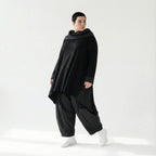 Baggy Ballonhose mit Tiefschritt aus Viskose & Taft – AKH Premium x Modeare – Oversize Lagenlook Wintermode