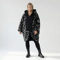 Oversize Ballonjacke Plüsch Übergang Softshell Damen H4 Fashion bei Modeare Avantgarde Lagenlook