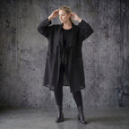 AKH Premium Cardigan aus Tencel Oversize Sommermantel Polka Dot Lagenlook bei Modeare Multibrand Store mit Stil