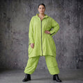Oversize Crash Mantel Ballon Sommer leicht luftig AKH Premium Modeare Damen Jacke Popeline Look Frankreich hergestellt modern