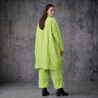 Oversize Crash Mantel Ballon Sommer leicht luftig AKH Premium Modeare Damen Jacke Popeline Look Frankreich hergestellt modern