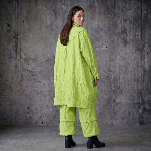 Oversize Crash Mantel Ballon Sommer leicht luftig AKH Premium Modeare Damen Jacke Popeline Look Frankreich hergestellt modern