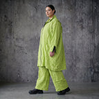Oversize Crash Mantel Ballon Sommer leicht luftig AKH Premium Modeare Damen Jacke Popeline Look Frankreich hergestellt modern