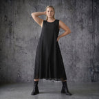 Ballon Kleid aus Tencel Popeline schwarz mit Punkten Sommer Oversize Look AKH Premium bei Modeare entdecken und stilvoll kombinieren