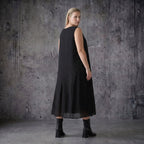 Ballon Kleid aus Tencel Popeline schwarz mit Punkten Sommer Oversize Look AKH Premium bei Modeare entdecken und stilvoll kombinieren