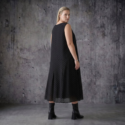 Ballon Kleid aus Tencel Popeline schwarz mit Punkten Sommer Oversize Look AKH Premium bei Modeare entdecken und stilvoll kombinieren