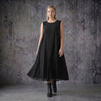 Ballon Kleid aus Tencel Popeline schwarz mit Punkten Sommer Oversize Look AKH Premium bei Modeare entdecken und stilvoll kombinieren