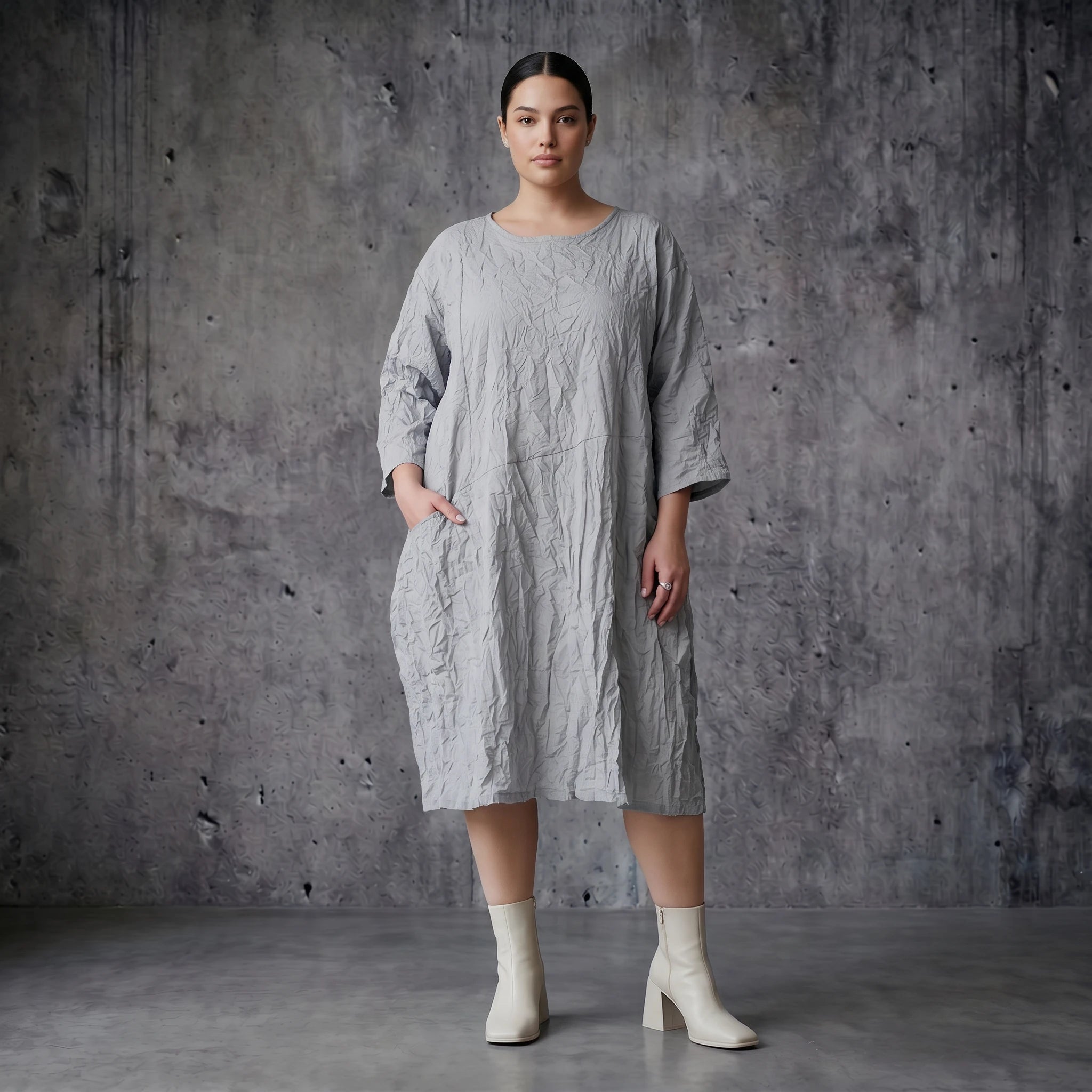 Crash Ballon Kleid aus Popeline Oversize Sommerkleid AKH Premium bei Modeare kaufen