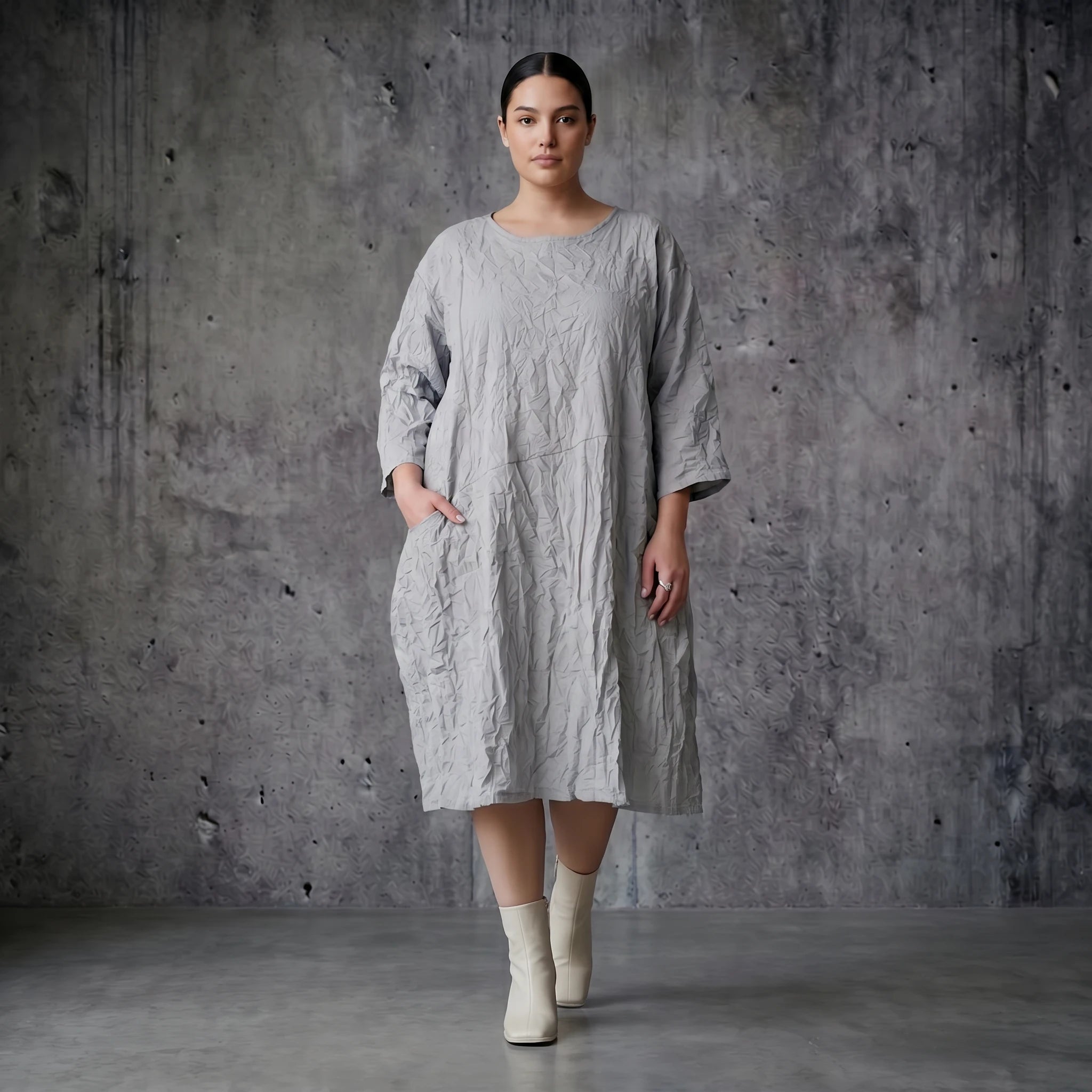Crash Ballon Kleid aus Popeline Oversize Sommerkleid AKH Premium bei Modeare kaufen