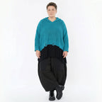 Oversize Strickshirt mit Kapuze im Lagenlook aus Baumwolle Acryl AKH Premium bei Modeare bequem warm und modern kombiniert