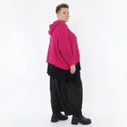 Oversize Strick Kapuzenshirt im Lagenlook aus Baumwolle Acryl von AKH Premium bei Modeare für Damen in Plus Size 54/64