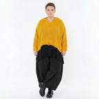 Oversize Strick Kapuzenshirt mit Destroyed Optik aus Baumwolle Acryl von AKH Premium bei Modeare Damenmode Lagenlook