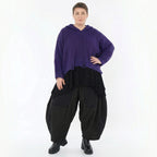 Oversize Strick Kapuzenshirt aus Baumwolle Acryl von AKH Premium bei Modeare - Avantgarde Lagenlook Pullover Damen